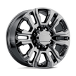 Performance Replicas PR207 20x8.5 Black Chrome 47mm ET 124.2mm CB 8x180