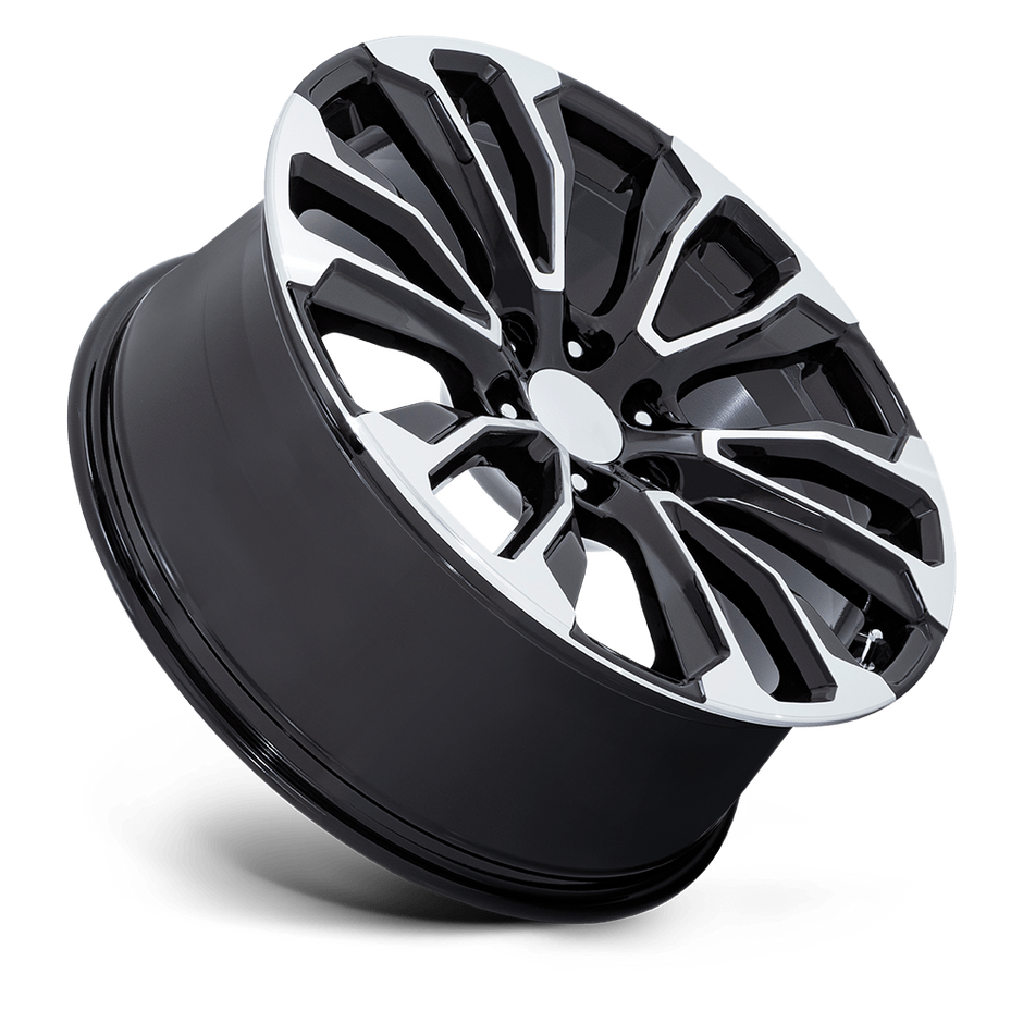 Performance Replicas PR211 22x9 Gloss Black w/Machined Face 28mm ET 78.1mm CB 6x139.7