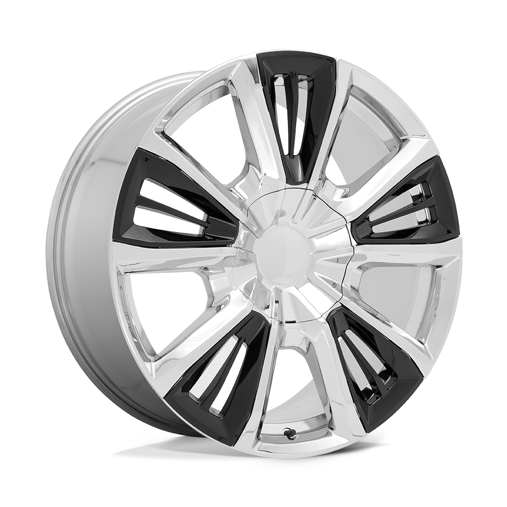 Performance Replicas PR212 22x9 Chrome w/Gloss Black Accents 28mm ET 78.1mm CB 6x139.7