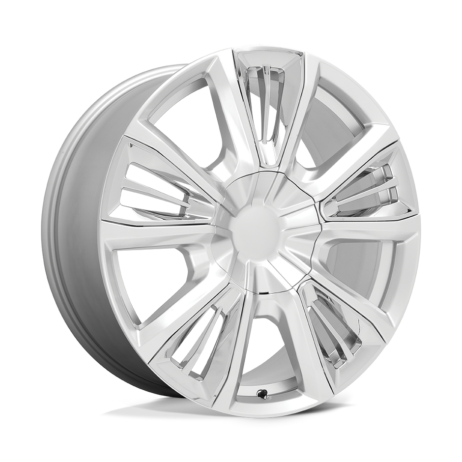 Performance Replicas PR212 22x9 Silver w/Chrome Accents 28mm ET 78.1mm CB 6x139.7