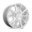 Performance Replicas PR212 22x9 Silver w/Chrome Accents 28mm ET 78.1mm CB 6x139.7