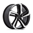 Performance Replicas PR216 20x8.5 Gloss Black Machined 45mm ET 64.15mm CB 5x114.3