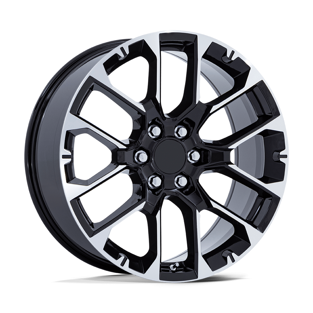 Performance Replicas PR224 22x9 Gloss Black w/Machined Face 28mm ET 78.1mm CB 6x139.7