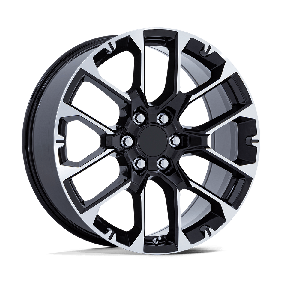 Performance Replicas PR224 22x9 Gloss Black w/Machined Face 28mm ET 78.1mm CB 6x139.7