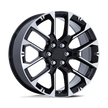 Performance Replicas PR224 22x9 Gloss Black w/Machined Face 28mm ET 78.1mm CB 6x139.7