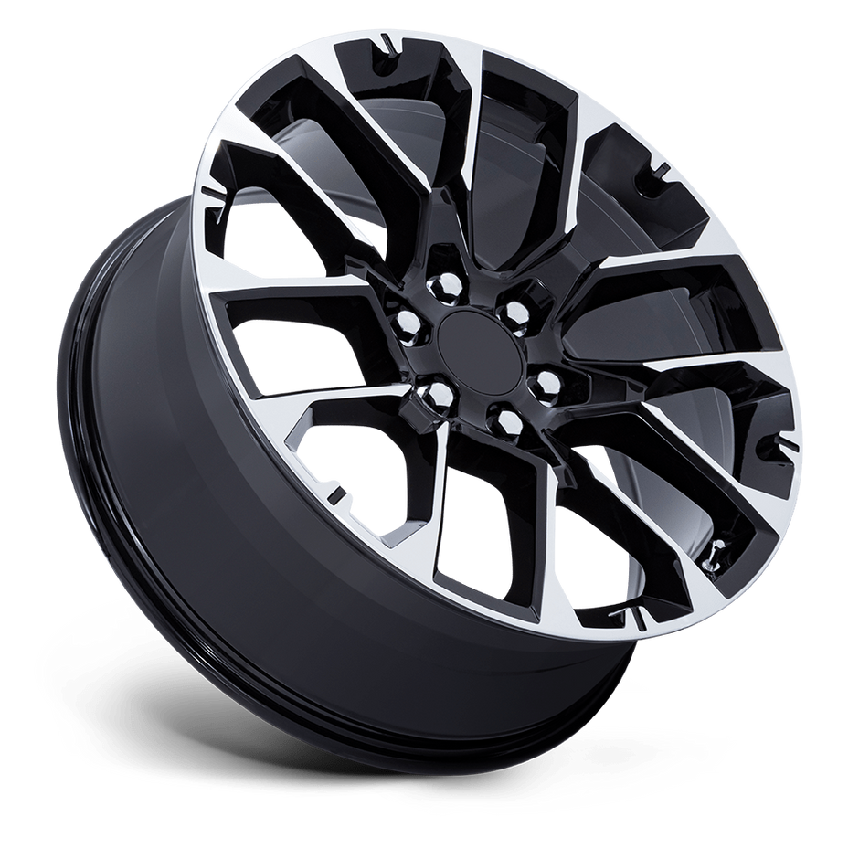 Performance Replicas PR224 22x9 Gloss Black w/Machined Face 28mm ET 78.1mm CB 6x139.7