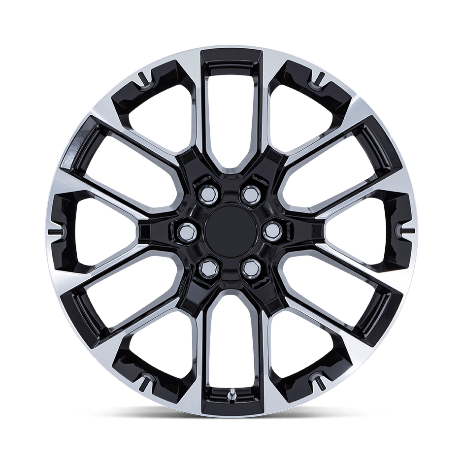 Performance Replicas PR224 22x9 Gloss Black w/Machined Face 28mm ET 78.1mm CB 6x139.7