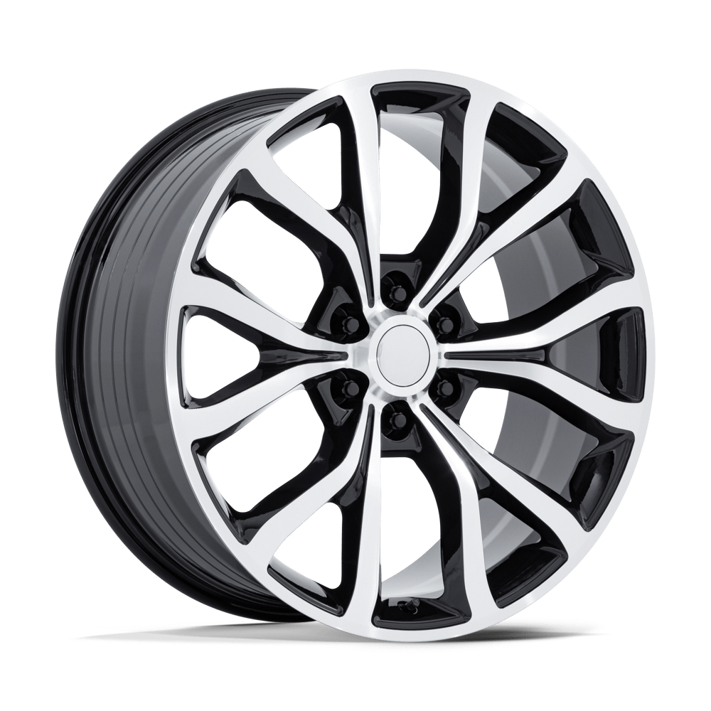 Performance Replicas PR230 24x10 Gloss Black w/Machined Face 31mm ET 87.1mm CB 6x135