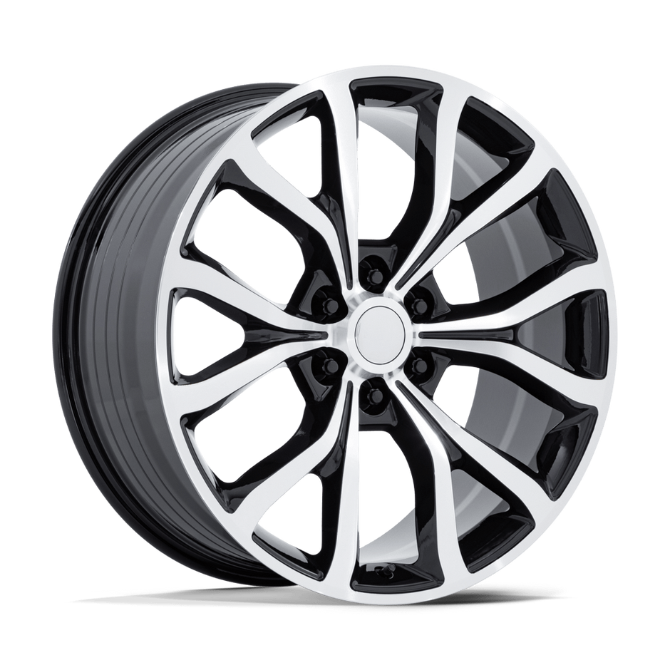 Performance Replicas PR230 24x10 Gloss Black w/Machined Face 31mm ET 87.1mm CB 6x135