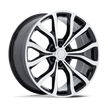 Performance Replicas PR230 24x10 Gloss Black w/Machined Face 31mm ET 87.1mm CB 6x135