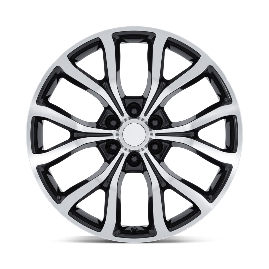 Performance Replicas PR230 24x10 Gloss Black w/Machined Face 31mm ET 87.1mm CB 6x135