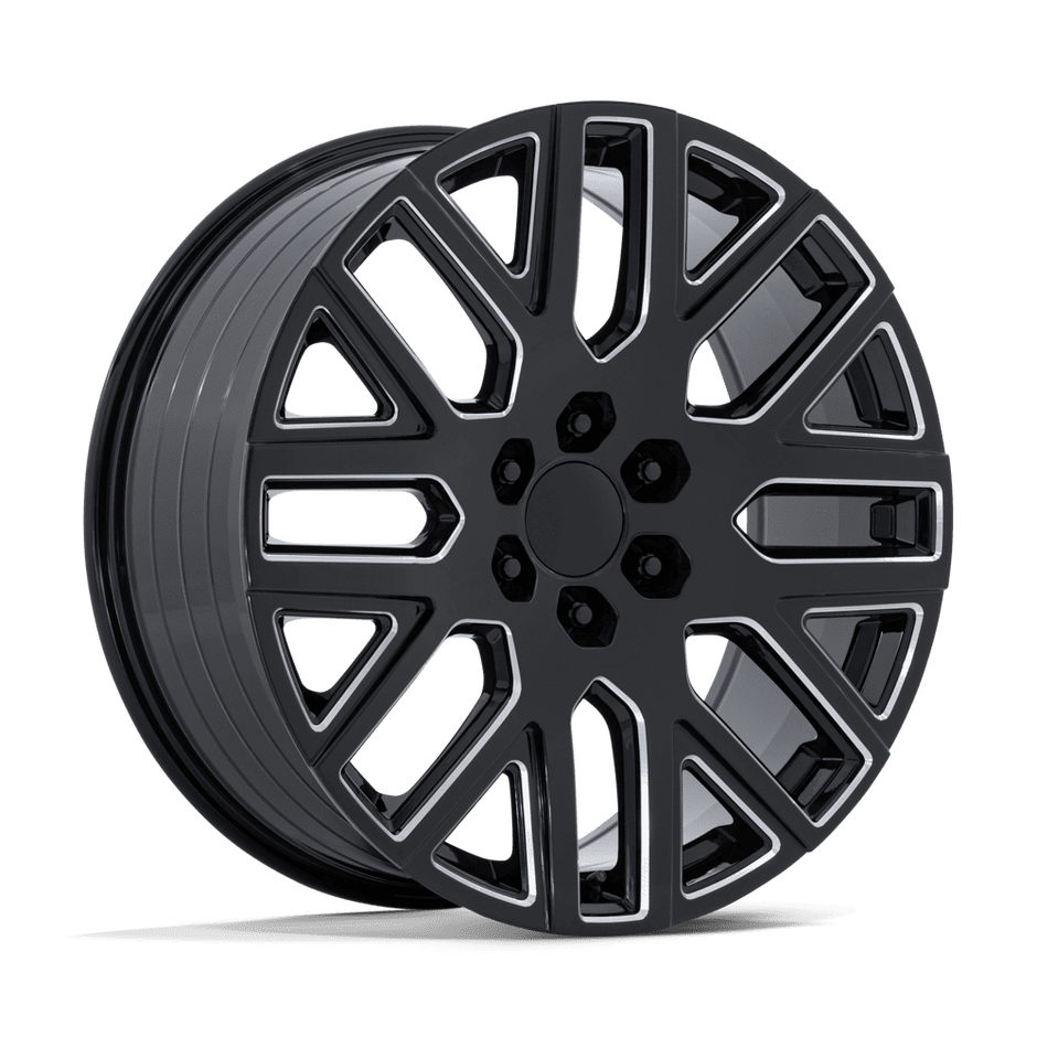 Performance Replicas PR231 22x9 Gloss Black Milled 28mm ET 78.1mm CB 6x139.7