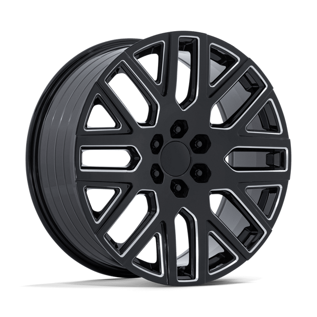Performance Replicas PR231 24x10 Gloss Black Milled 31mm ET 78.1mm CB 6x139.7