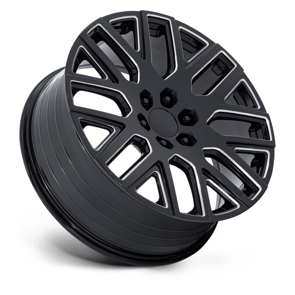 Performance Replicas PR231 22x9 Gloss Black Milled 28mm ET 78.1mm CB 6x139.7