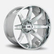Hardrock Offroad Painkiller Xposed 22x12 Chrome -44mm ET 125.2mm CB 8x165.1 wheel