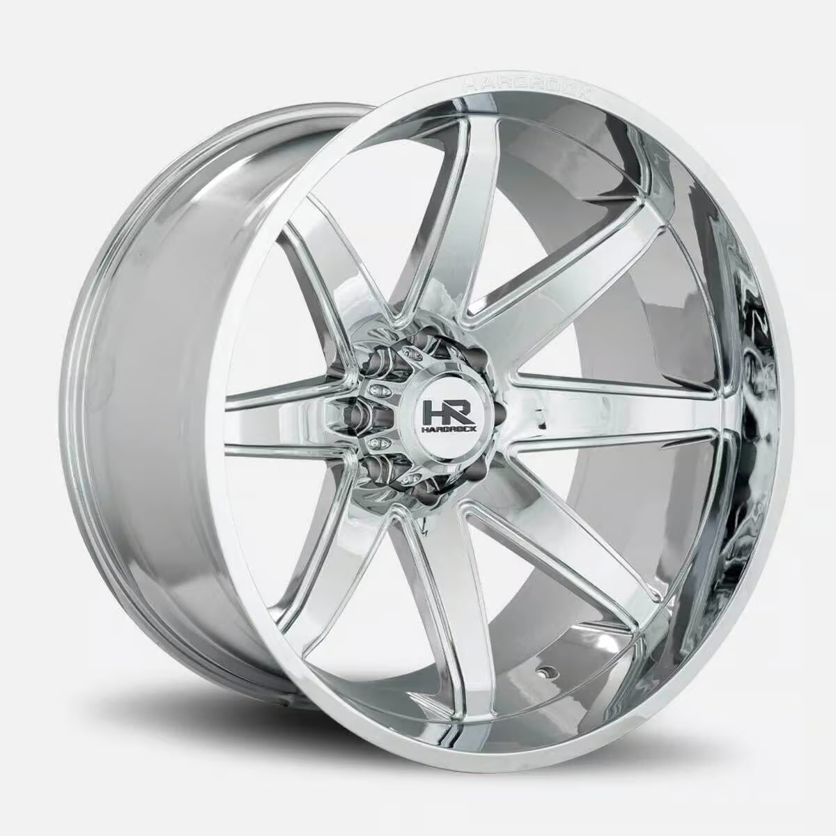Hardrock Offroad Painkiller Xposed 20x10 Chrome -19mm ET 125.2mm CB 8x165.1 wheel