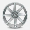 Hardrock Offroad Painkiller Xposed 26x14 Chrome -76mm ET 124.3mm CB 8x180 wheel