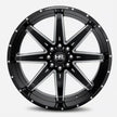 Hardrock Offroad Painkiller Xposed 24x14 Gloss Black Milled -76mm ET 125.2mm CB 8x170 wheel