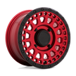Black Rhino Hard Alloys Parker UTV Beadlock 14x7 Candy Red w/Black Bead Ring 36mm ET 80.2mm CB 4x110