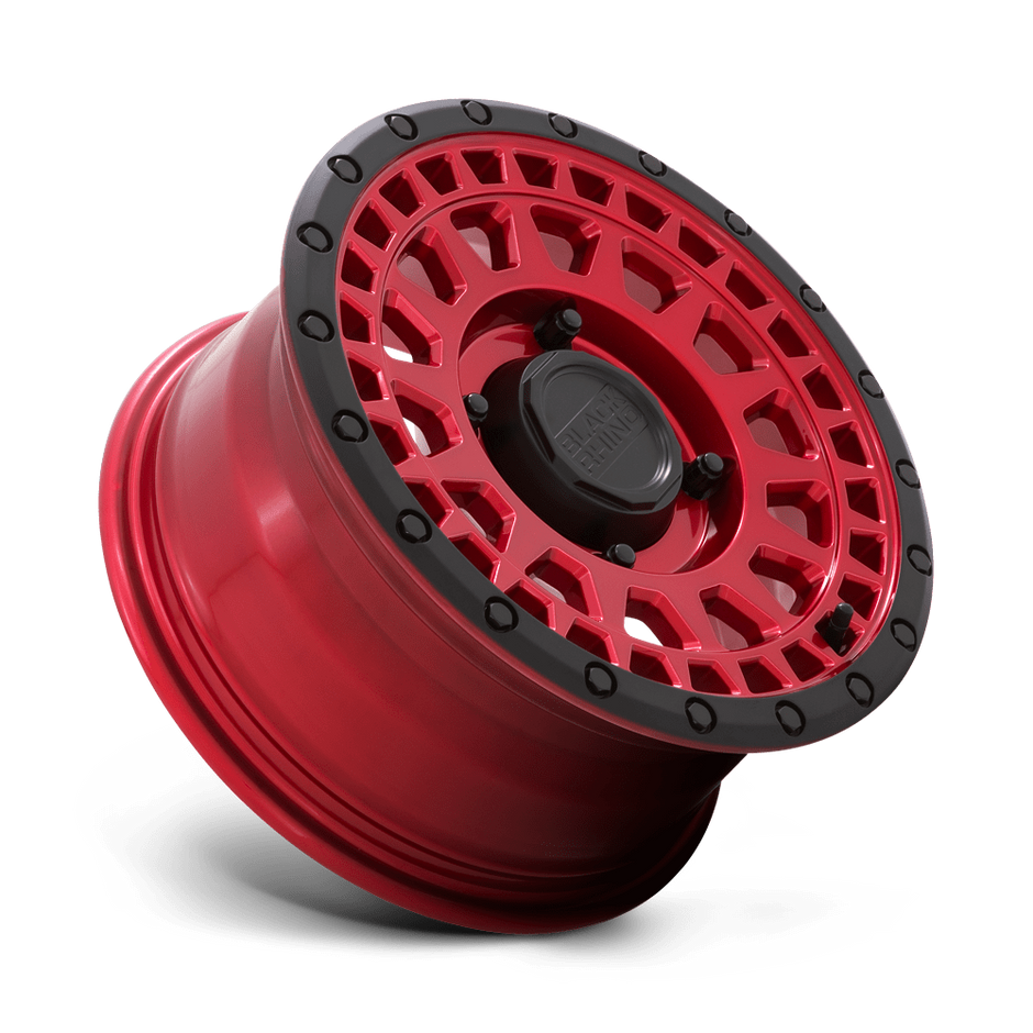Black Rhino Hard Alloys Parker UTV Beadlock 14x7 Candy Red w/Black Bead Ring 36mm ET 80.2mm CB 4x110