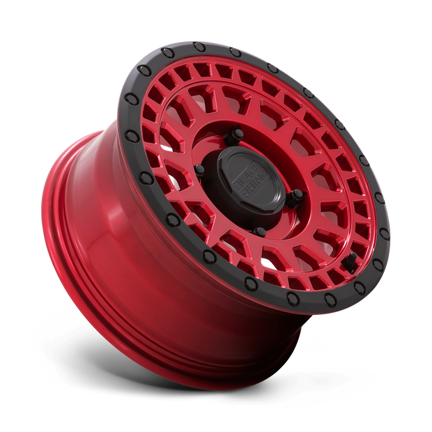 Black Rhino Hard Alloys Parker UTV Beadlock 14x7 Candy Red w/Black Bead Ring 36mm ET 80.2mm CB 4x110