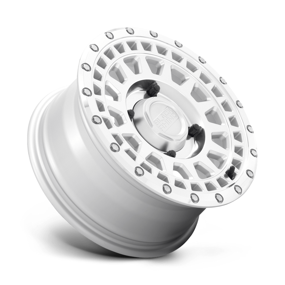 Black Rhino Hard Alloys Parker UTV 14x7 Silver w/Mirror Cut Face 36mm ET 80.2mm CB 4x110
