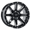 Pro Comp Alloys PA076 Patriot 17x9 Gloss Black Machined -6mm ET 71.5mm CB 5x127