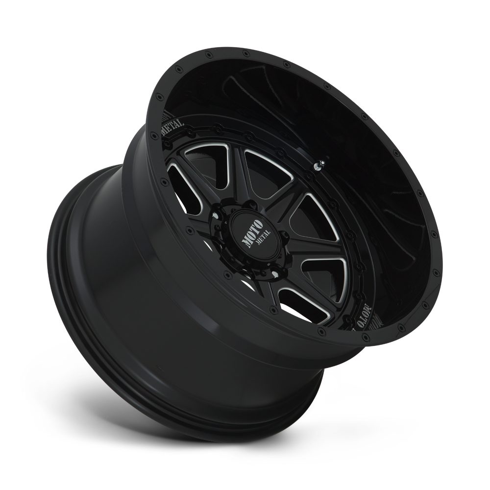 Moto Metal MO801 Phantom 20x10 Gloss Black Milled -18mm ET 71.5mm CB 5x127