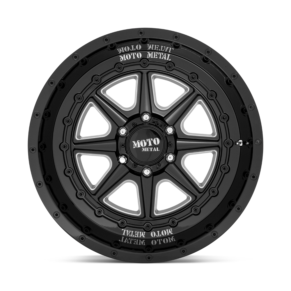 Moto Metal MO801 Phantom 20x10 Gloss Black Milled -18mm ET 71.5mm CB 5x127