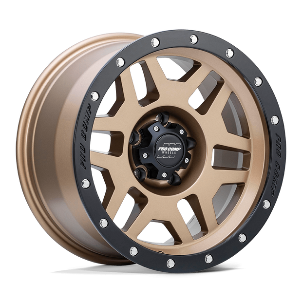 Pro Comp Alloys PA41 Phaser 17x9 Matte Bronze w/Black Lip -6mm ET 108mm CB 6x139.7