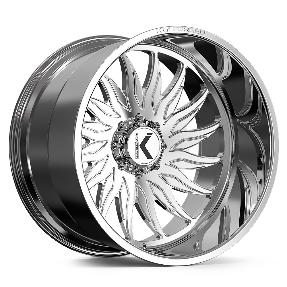 KG1 Forged KC015 Phoenix-Left Wheel 24x14 Polished -76mm ET 124.3mm CB 8x180