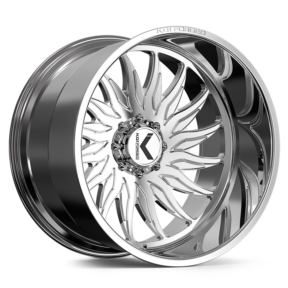 KG1 Forged KC015 Phoenix-Left Wheel 24x14 Polished -76mm ET 124.3mm CB 8x180