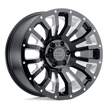 Black Rhino Hard Alloys Pinatubo 20x12 Gloss Black Milled -44mm ET 112.1mm CB 6x139.7