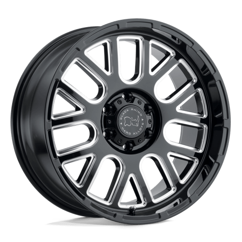 Black Rhino Hard Alloys Pismo 20x9.5 Gloss Black w/Milled Spokes -18mm ET 71.5mm CB 5x127