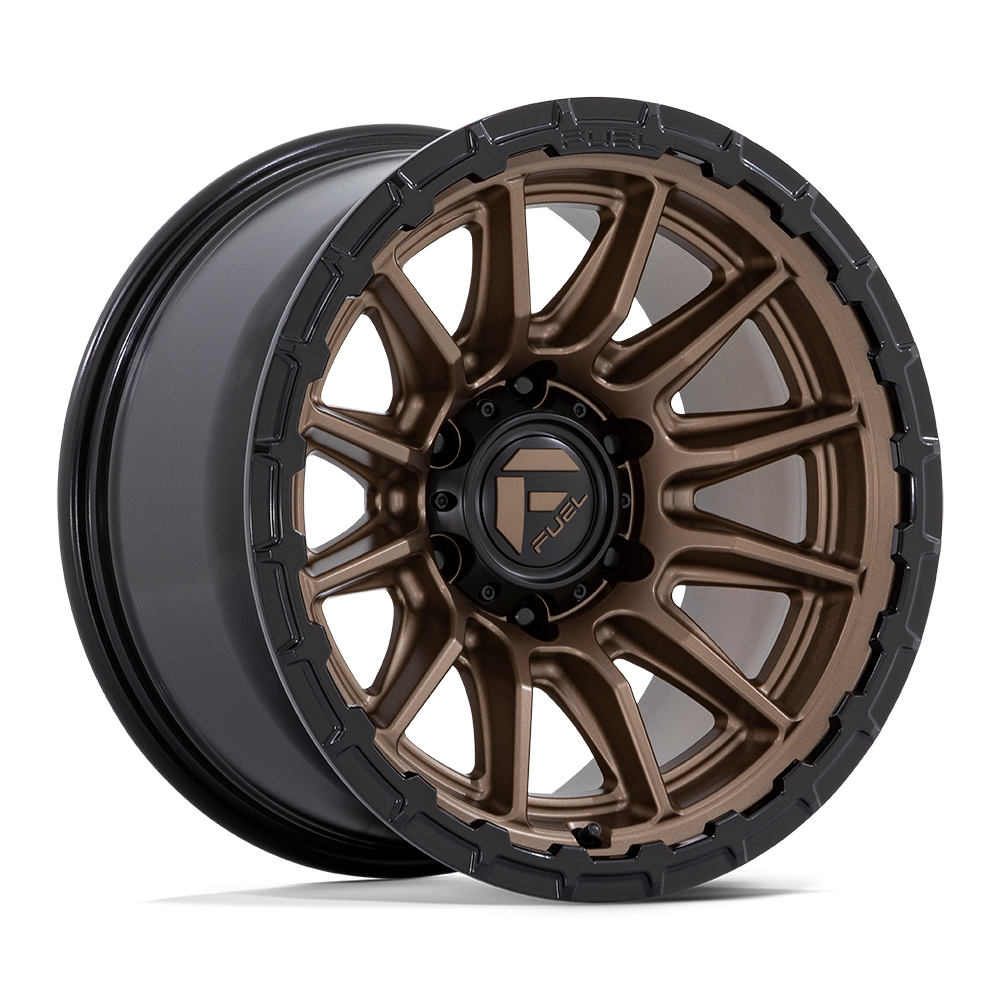 Fuel Wheels FC866 Piston 17x8.5 Matte Bronze w/Gloss Black Lip 25mm ET 72.56mm CB 5x114.3