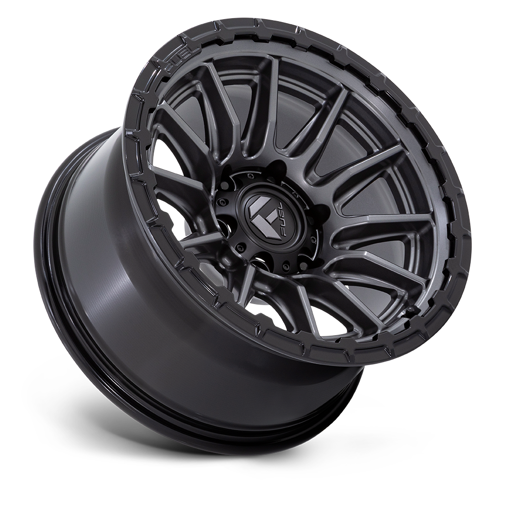 Fuel Wheels FC866 Piston 17x8.5 Matte Gunmetal w/Gloss Black Lip 25mm ET 72.56mm CB 5x114.3