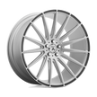 Asanti Wheels ABL14 Polaris 20x10.5 Brush Silver w/Carbon Inserts 38mm ET 74.1mm CB 5x120