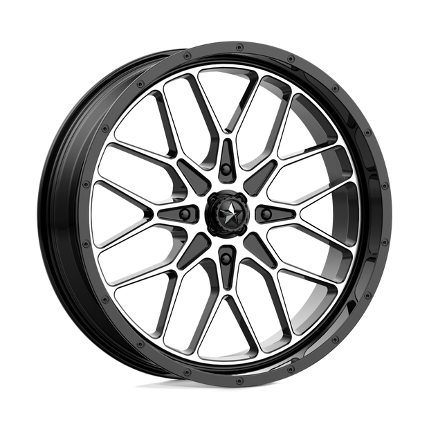 MSA Offroad Wheels M45 Portal 16x7 Gloss Black Machined 10mm ET 115.1mm CB 4x156