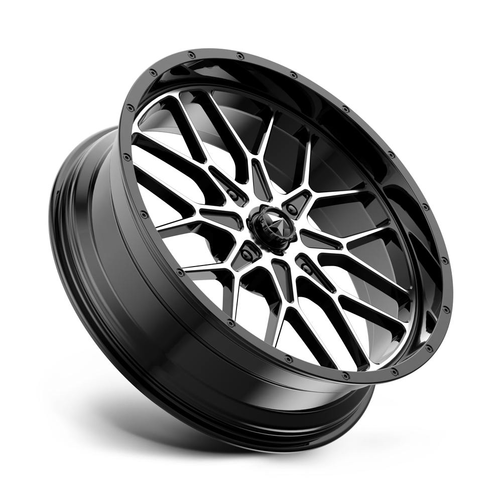 MSA Offroad Wheels M45 Portal 16x7 Gloss Black Machined 10mm ET 96mm CB 4x137