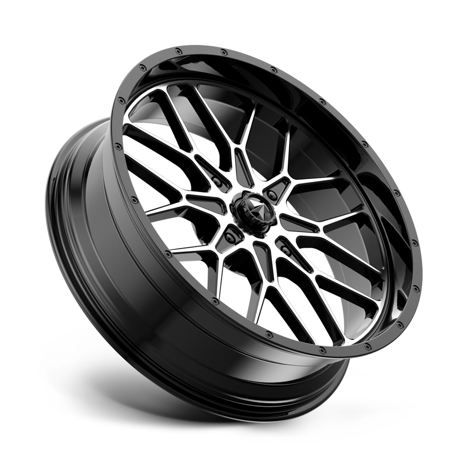 MSA Offroad Wheels M45 Portal 16x7 Gloss Black Machined 10mm ET 96mm CB 4x137
