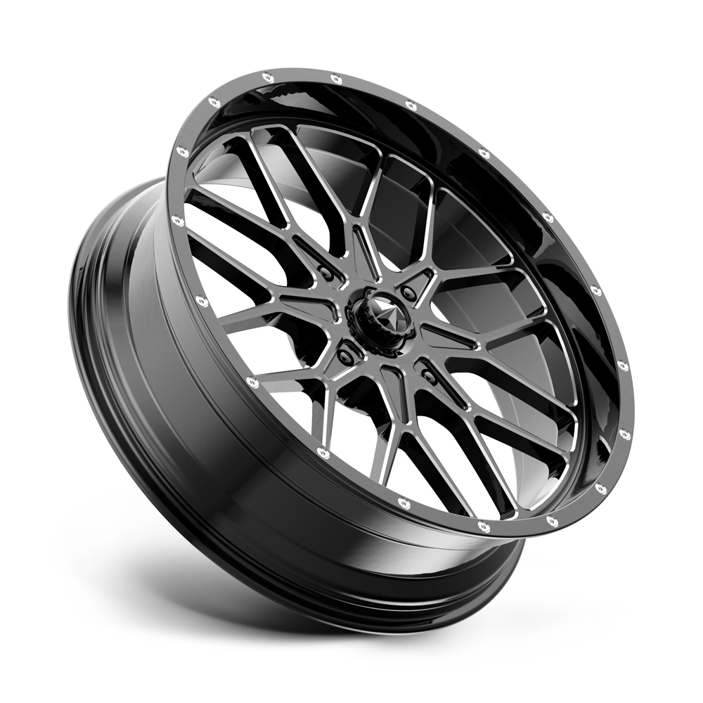 MSA Offroad Wheels M45 Portal 16x7 Gloss Black Milled 10mm ET 115.1mm CB 4x156
