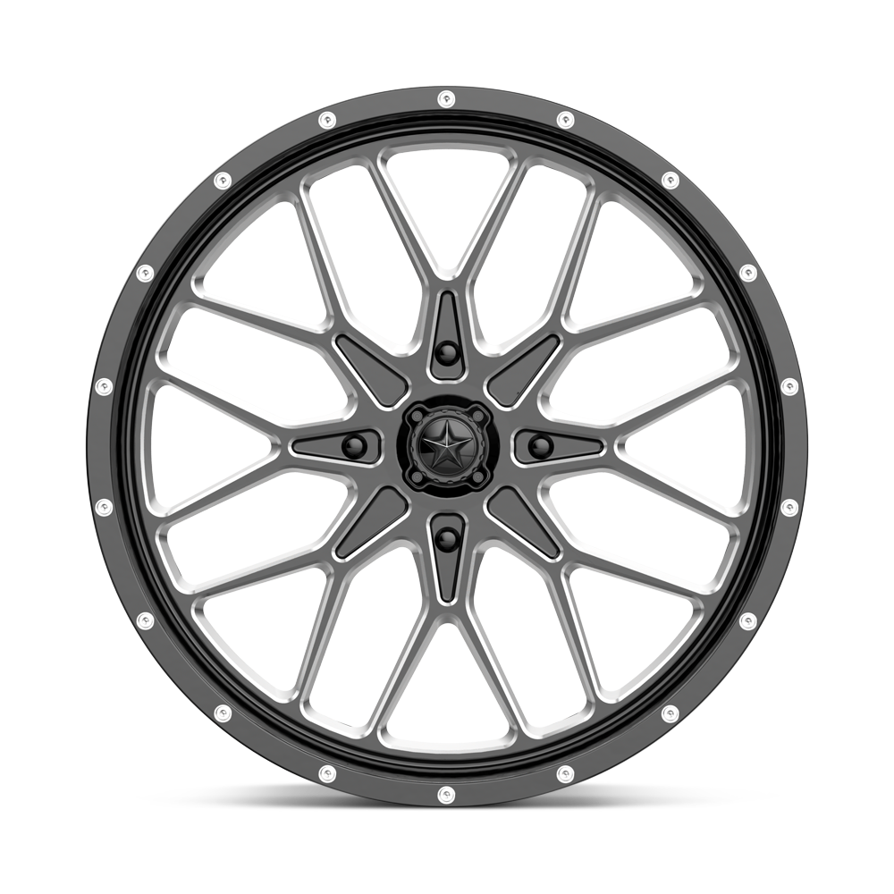 MSA Offroad Wheels M45 Portal 16x7 Gloss Black Milled 10mm ET 115.1mm CB 4x156