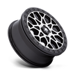 MSA Offroad Wheels M48 Portal Beadlock 15x6 Gloss Black Machined w/Gloss Black Ring 38mm ET 86mm CB 4x110