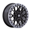 MSA Offroad Wheels M48 Portal Beadlock 15x6 Satin Black w/Gray Tint Ring 38mm ET 86mm CB 4x110