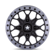 MSA Offroad Wheels M48 Portal Beadlock 15x6 Satin Black w/Gray Tint Ring 38mm ET 86mm CB 4x110