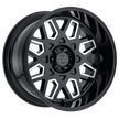 Black Rhino Hard Alloys Predator 22x12 Gloss Black w/Milled Windows -44mm ET 112.1mm CB 6x139.7