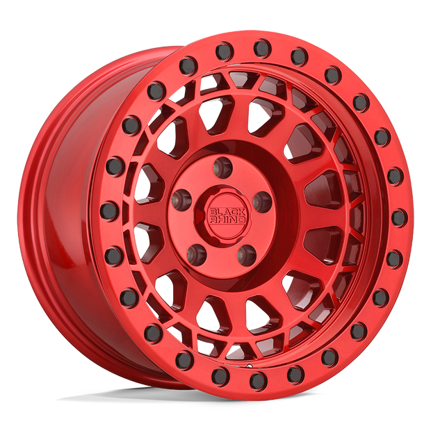 Black Rhino Hard Alloys Primm 17x9 Candy Red w/Black Bolts -12mm ET 112.1mm CB 6x139.7