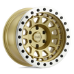 Black Rhino Hard Alloys Primm Beadlock 17x8.5 Matte Gold w/Machined Ring -30mm ET 112.1mm CB 6x139.7