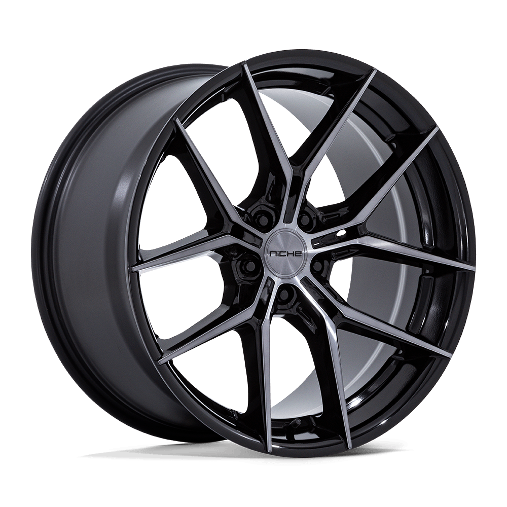 Niche NC279 Prodigy 5 18x8.5 Gloss Black w/Dark Tinted Clear 35mm ET 72.56mm CB 5x114.3