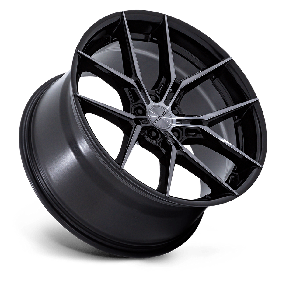 Niche NC279 Prodigy 5 18x8.5 Gloss Black w/Dark Tinted Clear 35mm ET 72.56mm CB 5x114.3